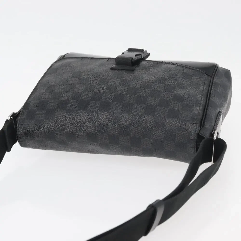 Louis Vuitton Damier Graphite Messenger PM Shoulder Bag Black